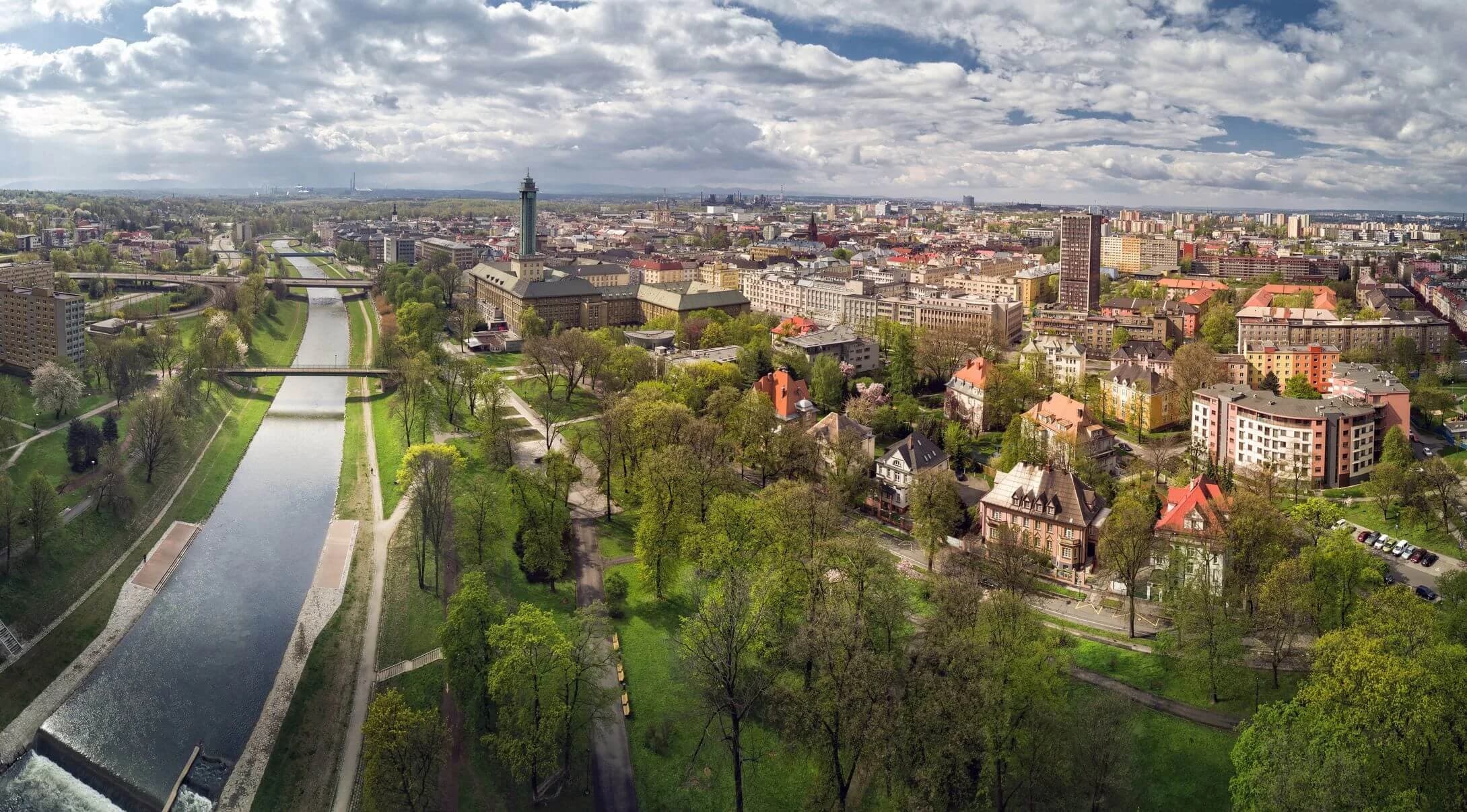 Panoramatický pohled na Ostravu