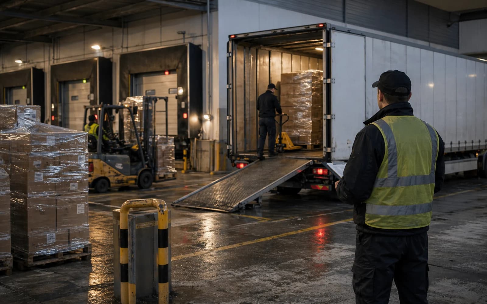 Rampy a prostor expedice ve skladu