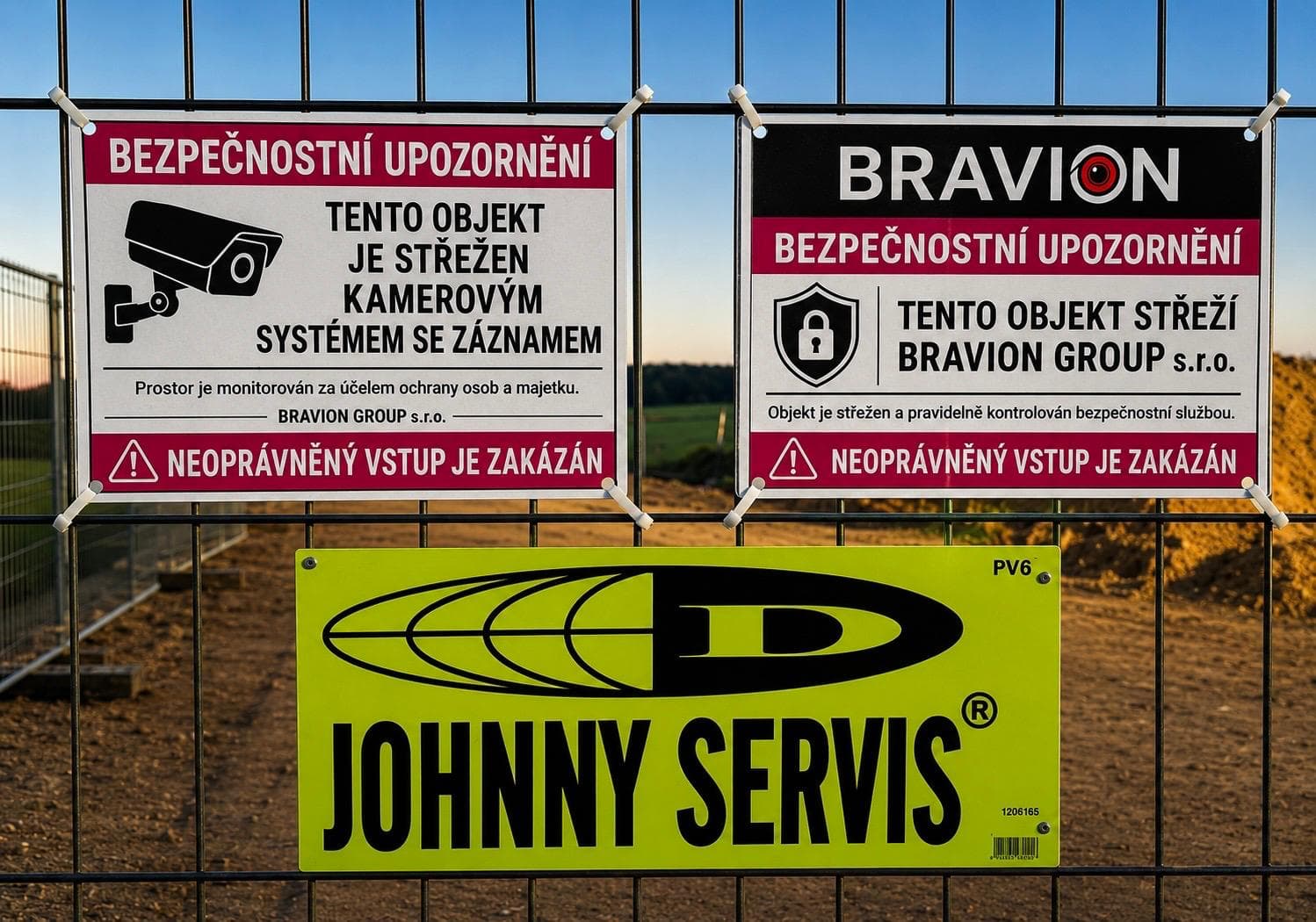 Reference: Construction site security near Brno